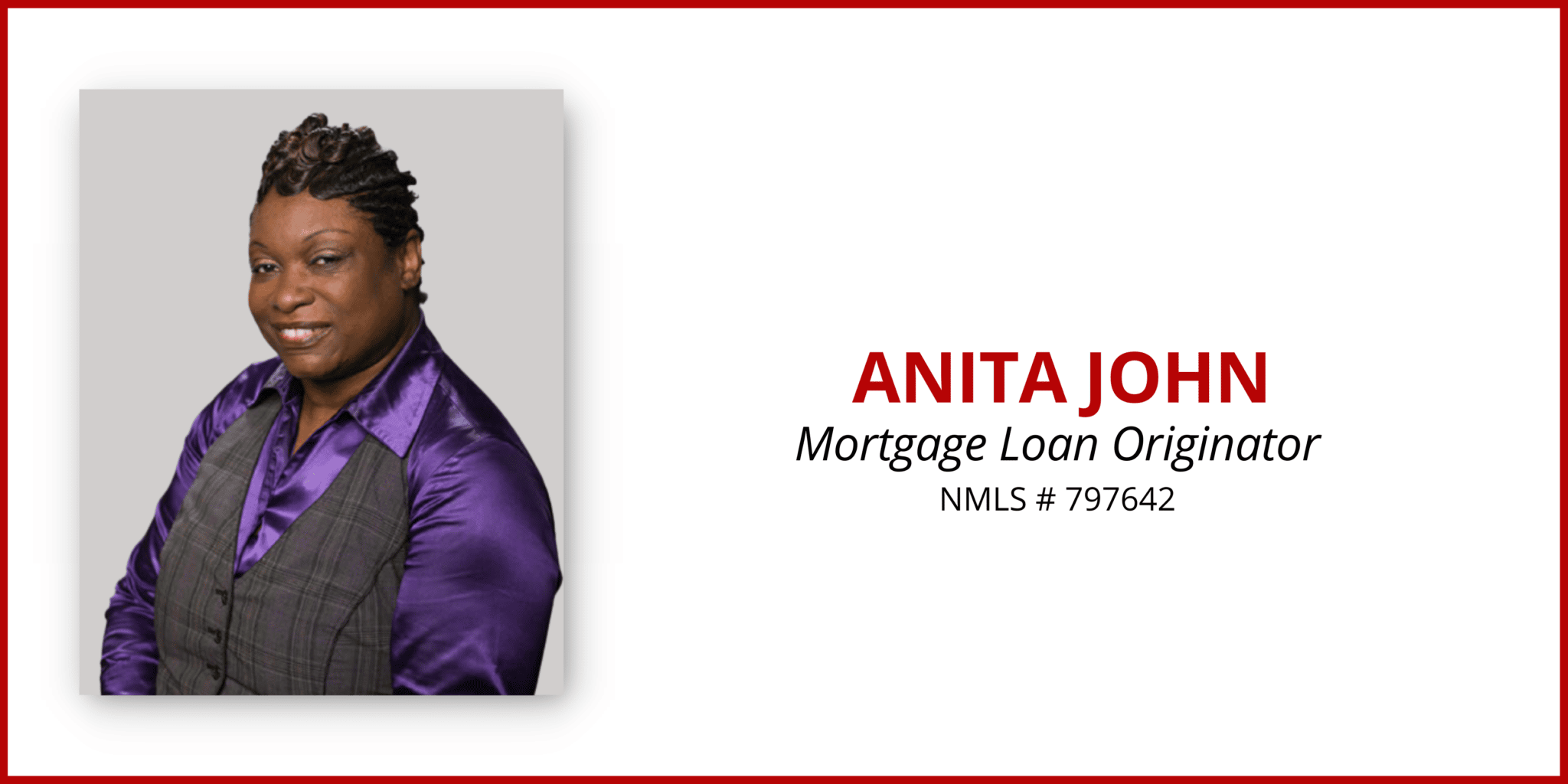 About Anita John – MortgageDepot